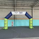 Sports Race Custom Inflatable Finish Line For Competition Amusement