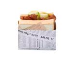 Wholesale Food Grade Paper Burger Packaging Fast Food Sandwich Burger Takeaway