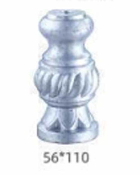 100x100 Or 4x4 Inch Cast Aluminum Fence Post Cap With Ornamental Metal Frame And