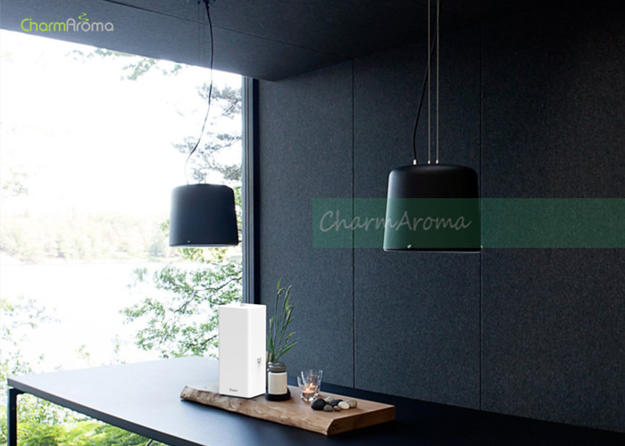 Black Scent Delivery System With Quiet Inner Fan For 100 Square Meters Washrooms