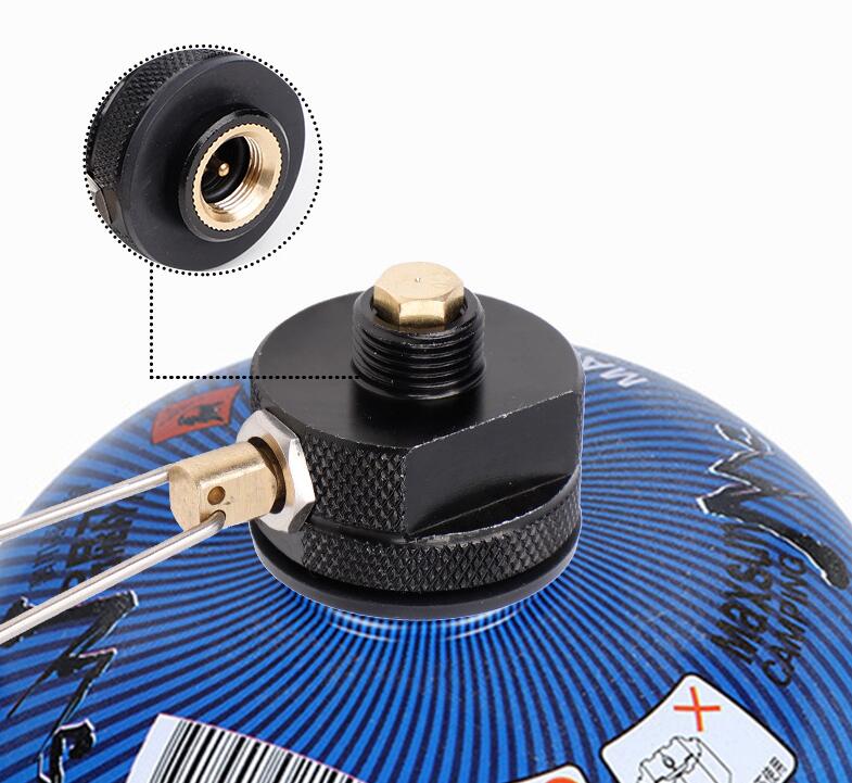 Customized Support OBM Black Orange Camping Stove Burners Propane Tank Refill Adapter