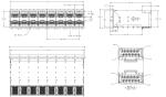 TE 2340033-5 zSFP+ Cage Assembly 2x8 Port With Integrated Connector 56 Gb/s EMI
