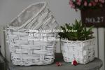 2016 new style wicker garden baskets round shape willow garden plants basket