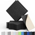 Self-adhesive Acoustic Panels Tiles 23"6' X 23"6'X 0.35" Polyester Sound Proof