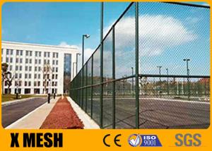 Wholesale PVC Coated Wire Mesh Diamond Cyclone Chain Link Fence 5.0m For Basketball Courts from china suppliers