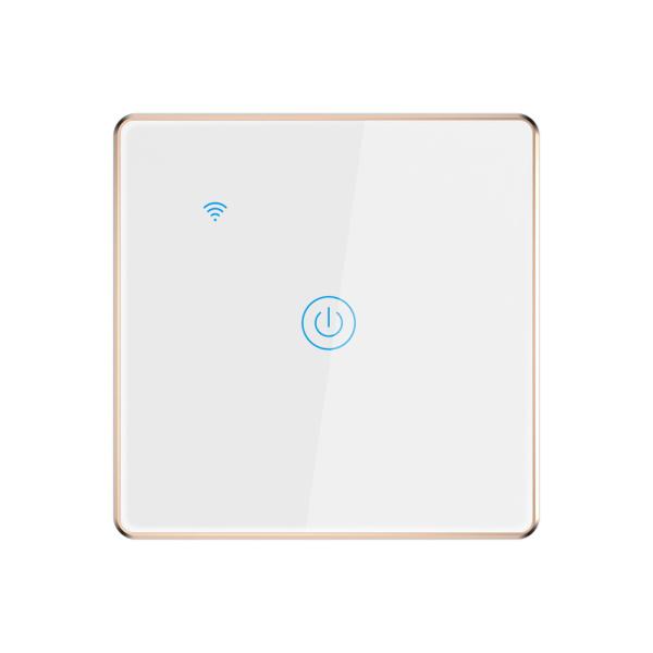 OEM New Product EU UK Standard Wifi Touch Aluminum Frame Smart Wifi Home Tuya