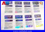 Holographic Peptide Bottle Labels 10ml Vial Label With Different Product Names
