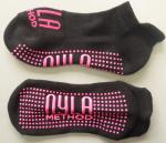 Soft Fabric Yoga Grip Socks Standard Thickness Avoid Injuries Average Size Fit