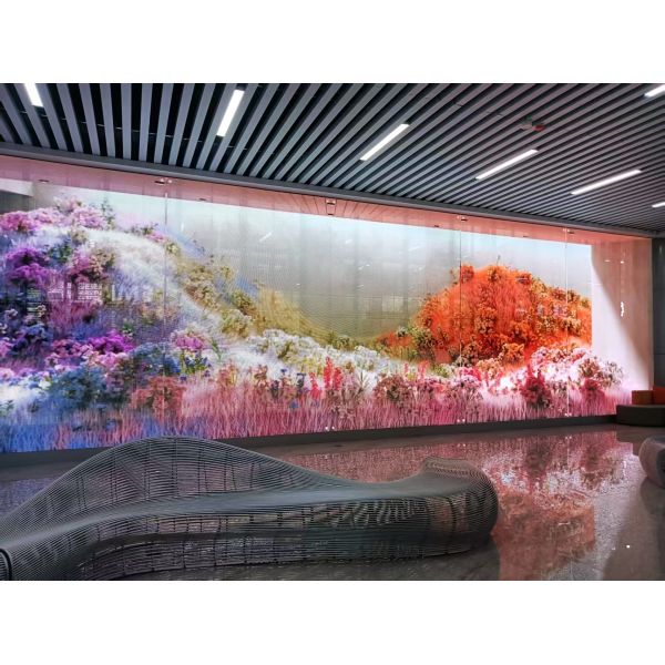 Customized High Brightness LED Grille Screen Indoor LED Transparent Grille Display Screen
