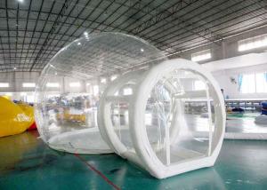 Wholesale Half Transparent Inflatable Dome Tent / Bubble Tent For Lawn Camping from china suppliers