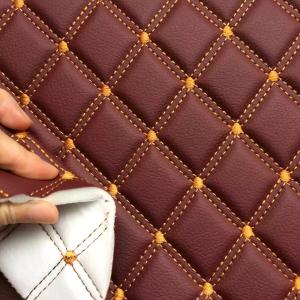 Wholesale Customize Thickness PVC Leather Foam With Embroidery Design For Car Seat Covers from china suppliers