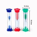 Colorful Plastic Hourglass Timer Flower Shape Base Sand Timer For Kids Education