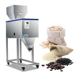 Wholesale 100-5000g Vibration Coffee Bean Tea Bag Sachet Powder Pouch Semi Automatic packing Weighing Filling Machine from china suppliers