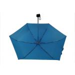 19 Inch Light Ladies Compact Umbrella Blue Color Rubber Coating Plastic Handle