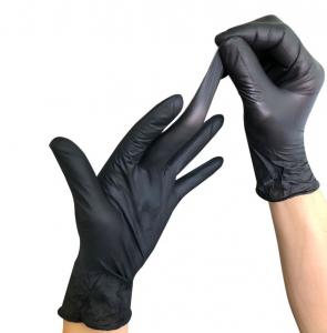 Wholesale Non Sterile Nitrile Medical Gloves Black Disposable Nitrile Gloves from china suppliers