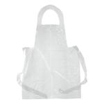 Antibacterial Plastic Disposable Aprons , Waterproof Protective Clothing Aprons