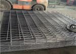 Two Horizontal 8.0mm Welded Wire Mesh Fence Panels For Protection