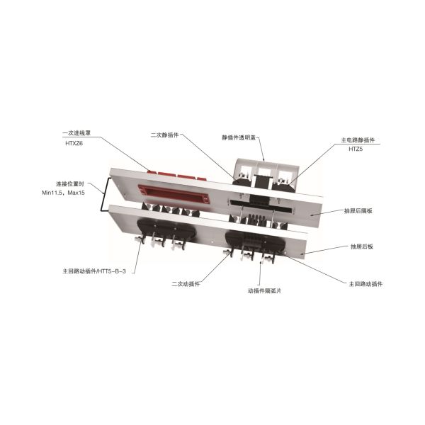 MOLDVOLT 4 Pole Primary Moving Plug In Connector Designed For Low Voltage Switchgear Main Circuits Ensuring Stable Electrical Connections