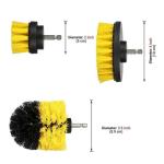 SGS 3.5in Nylon Drill Brush Attachments Cleaning Kit Electric Brush Scrubber