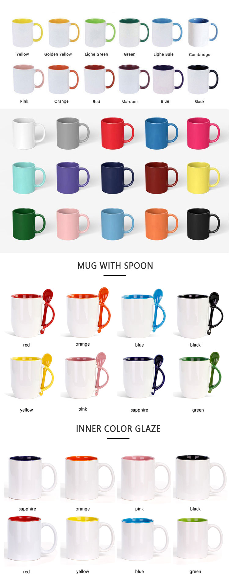11 Oz Porcelain Ceramic Coffee Cups White Color With Custom Logo