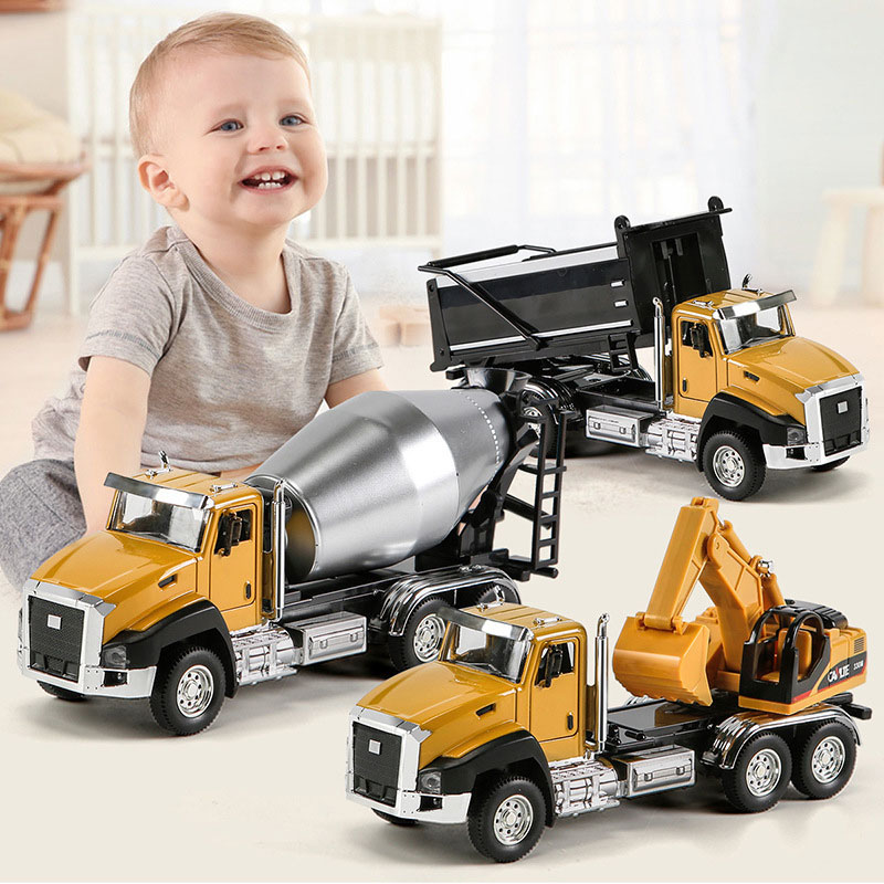 Excavator Alloy Car Model Rebound Fire Protection Set 1 24 Scale Age Range 2-4 Years