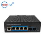 UT24GMP-SFP L2 Managed Industrial 10/100/1000M 4xPOE+2SFP+1xConsole,DIN Rail,-40