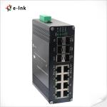 Industrial L2+ 8-Port 10/100/1000T 802.3at PoE + 4-Port 1G SFP + 2-Port 10G SFP+