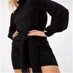 winter Ladies Long Sweater Dress black navy Turtleneck Sweater Outfit
