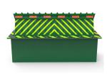 High security automatic vehicle control hydraulic rising roadblockers with 3s