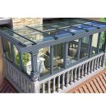 5mm+12A+5mm Insulating Glass Sunroom Houses Aluminum Frame Retractable For Villa