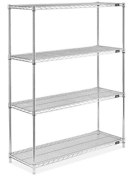 Heavy Duty Galvanized Storage Rack / Adjustable Metal Shelving Units For Food
