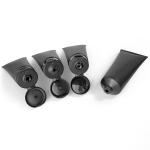Matte Black PP PE Empty Cosmetic Tubes Lotion Squeeze Bottles 50ml 100ml