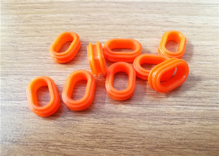 High Temperature Resistance Molded Rubber Parts For Pump / Valve Orange