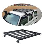 Black Powder Coat Aluminium Alloy Universal Roof Rack with Mounting Gutter For