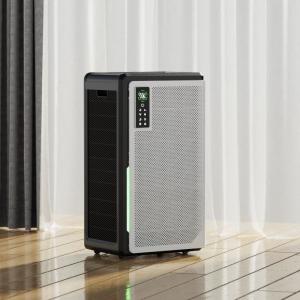 China Bank Freestanding Hepa UV Air Purifier With Humidifier Negative Ion Purification on sale