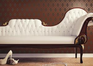 Wholesale Concise Damask Printing Room Decoration European Style Wallpaper Moisture - Proof from china suppliers