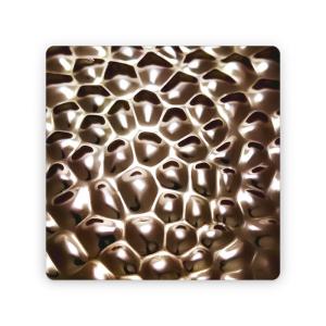 Wholesale Grade 304 2B/BA finish 0.8mm Thickness Ripple Honeycomb stainless steel texture seamless metal plate from china suppliers