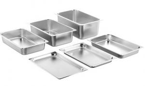 Wholesale 1/4 2/4 Stainless Steel Food Pan , 201 304 Stainless Steel GN Container from china suppliers