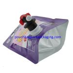 BIB spout bag, Liquid Soft Packaging Bags with spout for wine, oil or juice