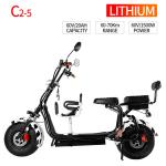 60v 20ah Lithium Battery 1000W Fat Tyre Citycoco Electric Motorcycle for Range