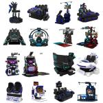 Dreamland popular simulator 9d vr roller coaster game machine double players