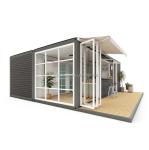 Style Two Bedrooms Container House with Galvanized Steel Square Tubes Structure