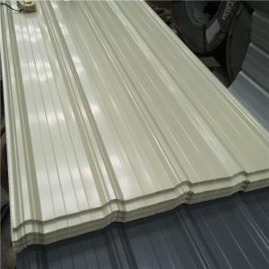Wholesale ivory white prepainted metal roofing sheets 4000-840-0.426mm for prefab building from china suppliers