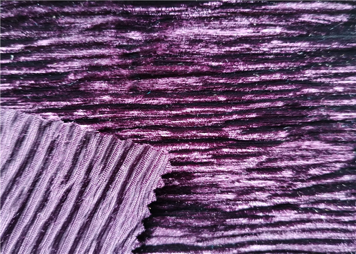 Wrinkle Velour Ks fabric Brush Pattern Polyester Spandex Korean fabric Ks Velvet For Women Dress Garment