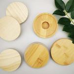 Silicon Circle Bamboo Jar Lid Leafproof For Glass Storage Jar Food Jar Kitchen