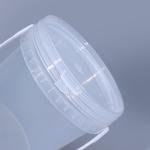 Various Specifications White Round Plastic Bucket for Yogurt Ice Cream Promotion