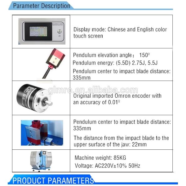 Izod Pendulum Impact Test Machine For Plastic Charpy