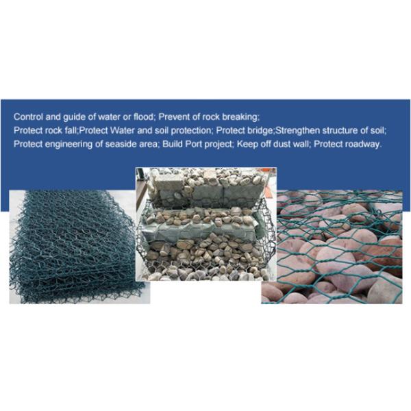 Revetment Hexagonal Hot Dipped Galvanized Gabion Box 270g/M2 Zinc Coated