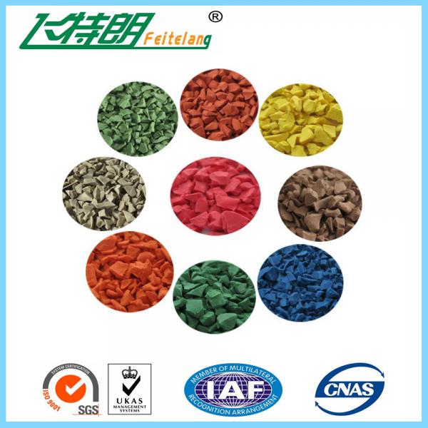 Quality Color Synthetic EPDM Rubber Granules Flooring Material / Waterproof Rubber Surfacing Mat Material for sale