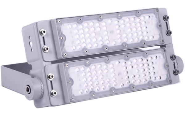 Die Casting Alumium Led Tunnel Lamp 130lm/w Daylight Silver 100W 5 Years
